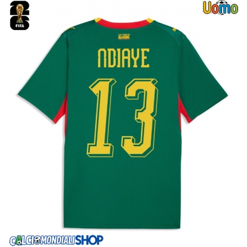 Maglie da calcio Senegal Iliman Ndiaye #13 Seconda Maglia Mondiali 2026  Manica Corta